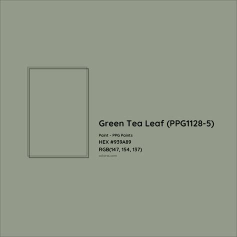 Ppg Paints Green Tea Leaf Ppg Paint Color Codes Similar Paints