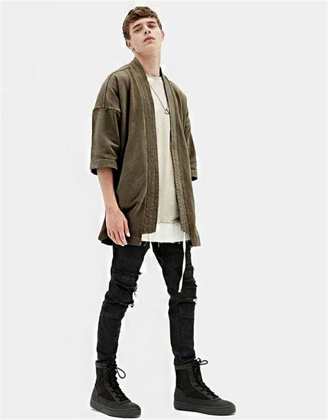 kimono-fashion-men Coat Outfits, Sweater Outfits, Mens Outfits, Kimono ...