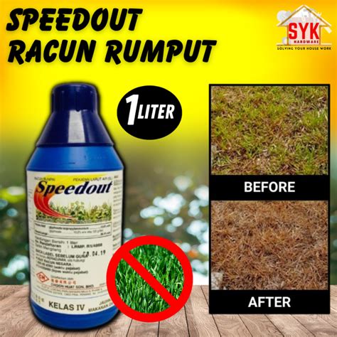 SYK Speedout 1Liter Weedkiller Glyphosate 13 6 Racun Rumput Rumpai