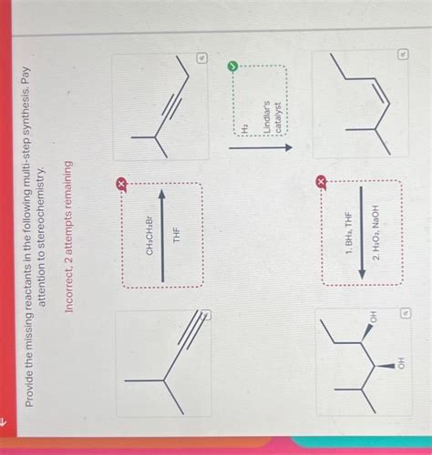 Solved Provide The Missing Reactants In The Following Chegg