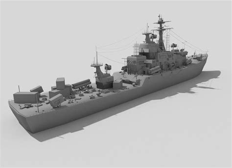 destroyer ship 3D model | CGTrader