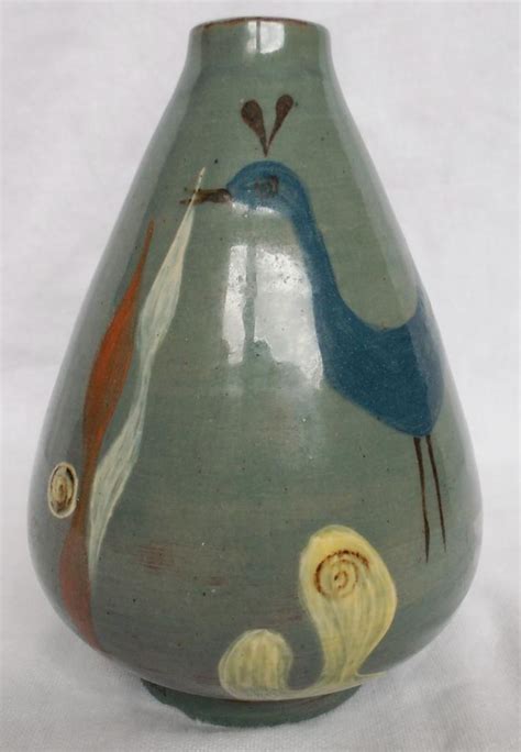 Icelandic Pottery Vase Dated 1951