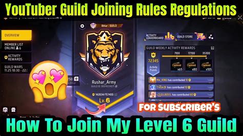 How To Join My Level Guild Today Level Ff Best Guild Id Join