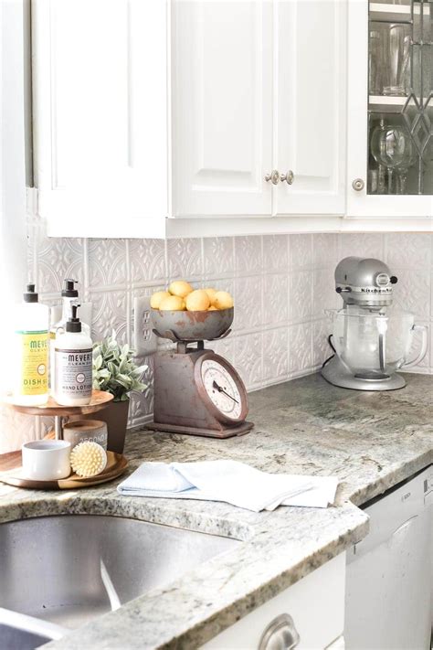 How To Install Tin Backsplash For Kitchen