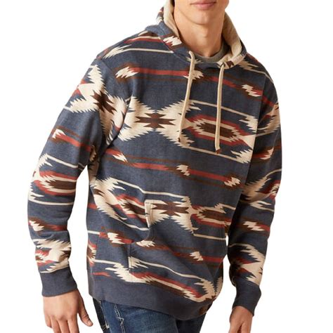 Ariat Mens Chimayo Aztec Print Hoodie Teskeys