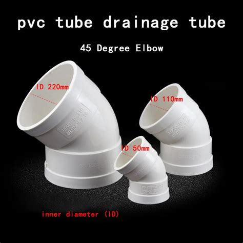 Tuyau De Vidange En PVC Blanc Coude R Sistant 45 Diam Tre Int Rieur