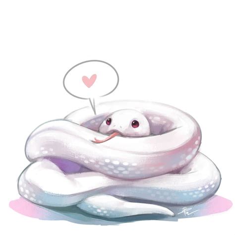 Snek By Lblackie Maidenl On Deviantart Cute Animal Drawings Kawaii