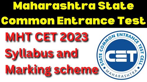 MHT CET 2023 CET CELL Has Announced The MHT CET 2023 Syllabus And