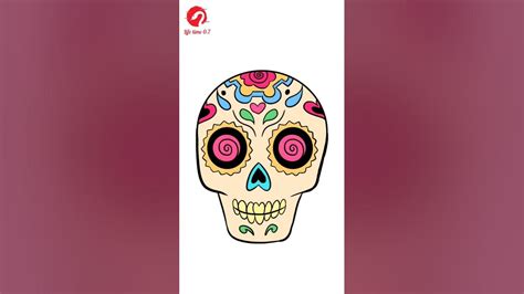 How To Draw A Sugar Skull Easy Step By Step Drawing Tutorial Drawing Howtodraw Drawingideas