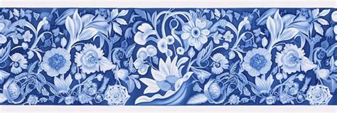 Premium Ai Image A Blue And White Card With Flowers And The Words