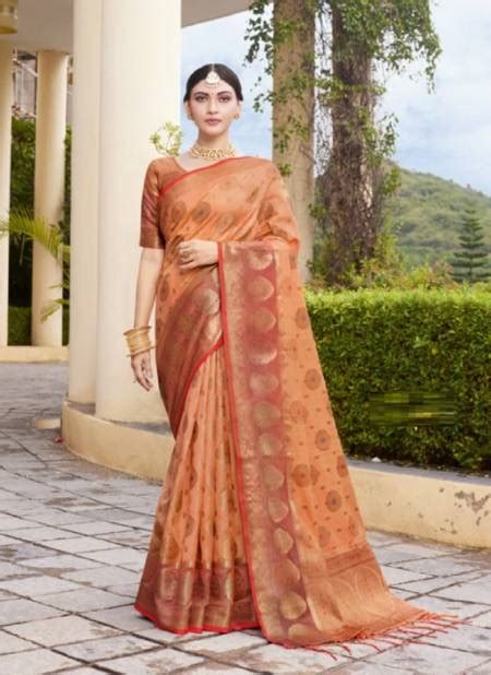 Sangam Bhavika Organza Weaving Wedding Wear Designer Silk Saree