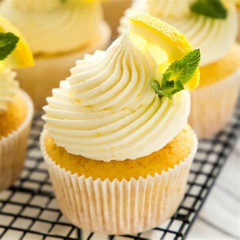 Lemon Cupcakes - The Busy Baker