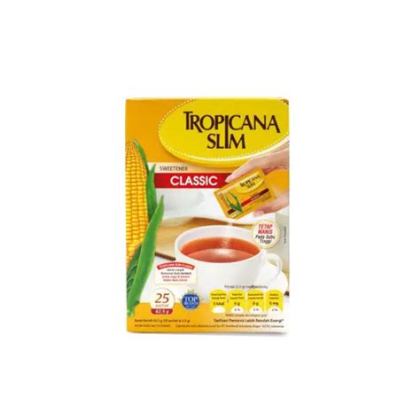 Tropicana Slim Sweetener Classic 25 Sachet Kegunaan Efek Samping