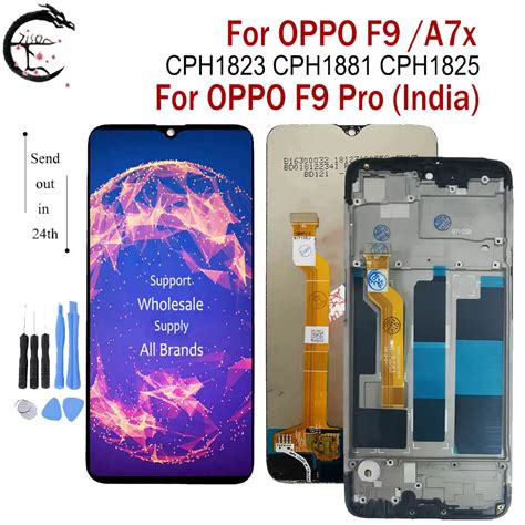 Lcd With Frame For Oppo F9 A7x Cph1823 Cph1881 Full Lcd Display Screen