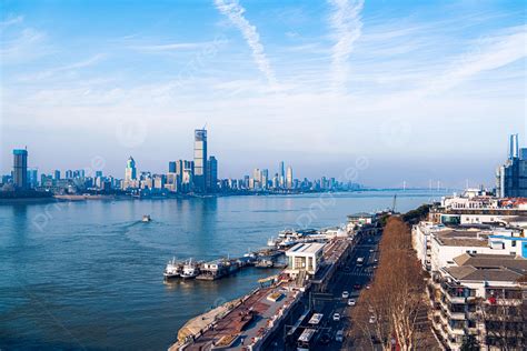 Wuhan City Building Complex In Sunny Day And Daytime Building Complex