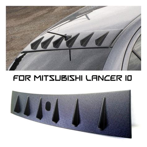 Козырек широкий 6 зубьев на крышу Лансер 10 / Lancer X. Структурный АБС ...