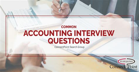 Common Accounting Interview Questions ConnectPoint Search Group