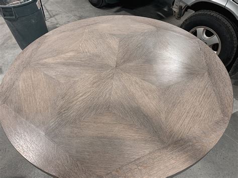 6 Point Star Table With Wood Grain Design MDM Design Studio