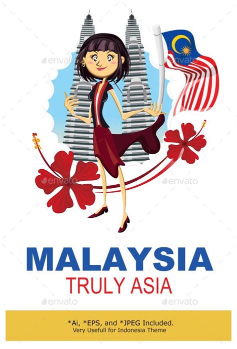 Tourism in Malaysia Truly Asia Illustration | Malaysia truly asia ...