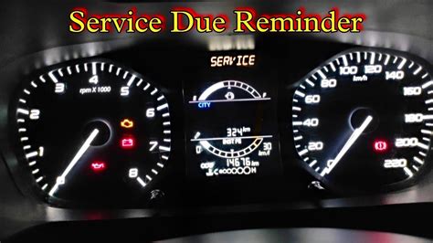 Service Due Indicator In Tata Car How To Reset Service Reminder In