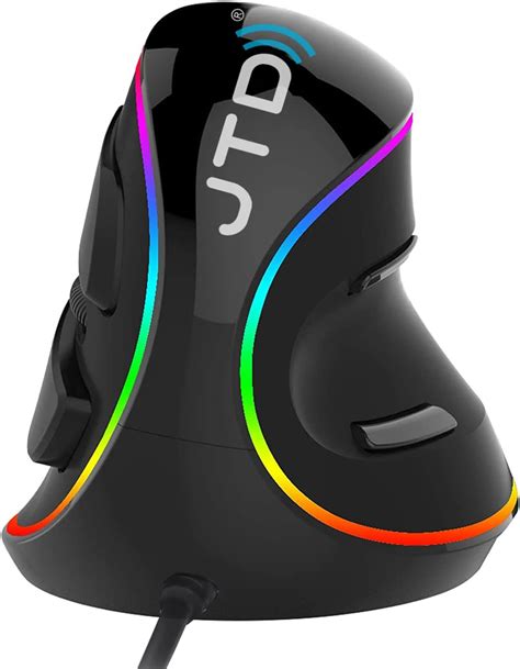 Jtd Dikey Kablolu Fare Ergonomik Fare Rgb Ayd Nlatma Optik Fareler