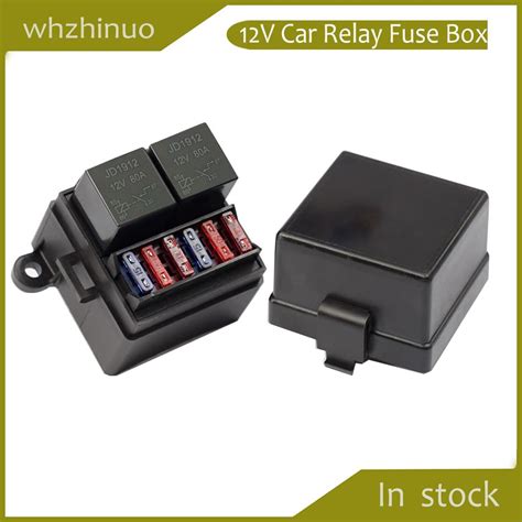 Fuse Relay Box With 2 Relay Slots And 6 Atcato Fuse Holders 2 4pin