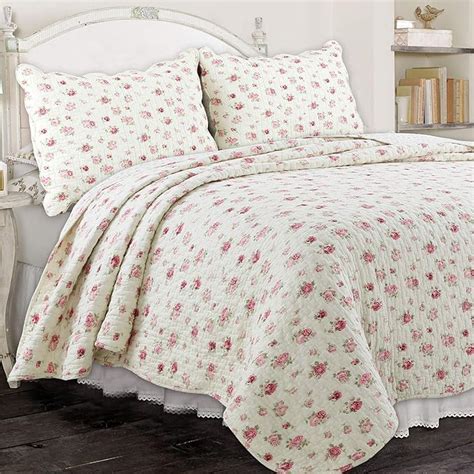 Amazon Cozy Line Home Fashions Pink Rose Garden Floral Cotton