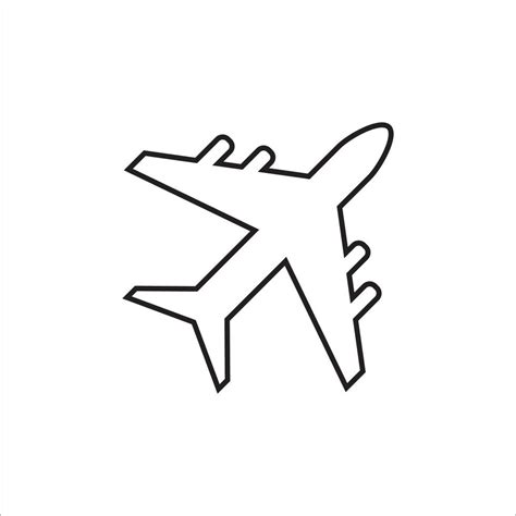 Aircraft Icon Logo Vector Design Vector Art At Vecteezy