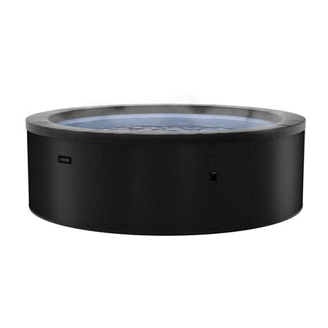 Wave Tahoe Person Eco Foam Round Hot Tub With Aquajet Massage System Charcoal Black