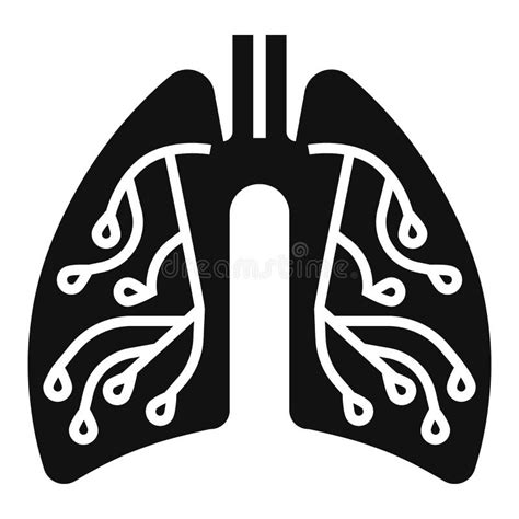 Pneumonia Lungs Icon Simple Style Stock Vector Illustration Of Cure