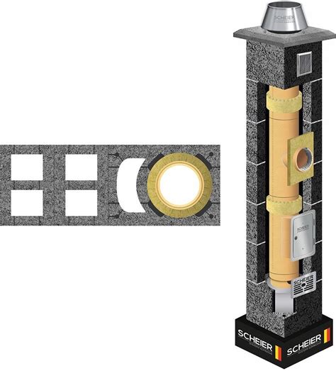 System Kominkowy Scheier Komin Ceramiczny Systemowy System Kominowy 180