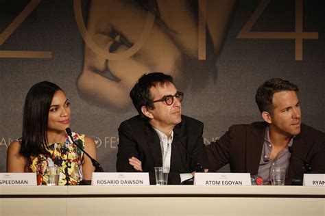 Rosario Dawson , Atom Egoyan and Ryan Raynolds - Press conference - The ...