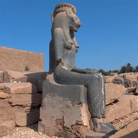 Statue Of Sekhmet From The Temple Of Mut Luxor Egypt Sekhmet