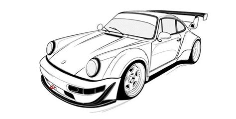 Porche Para Colorir - Desenhos De Porsche Para Colorir