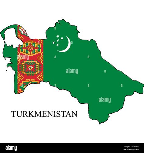 Ilustraci N Vectorial Del Mapa De Turkmenist N Econom A Global Pa S