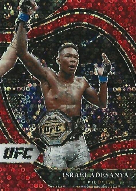 Israel Adesanya 2021 Select UFC 233 Octagonside Red Disco 199 Price