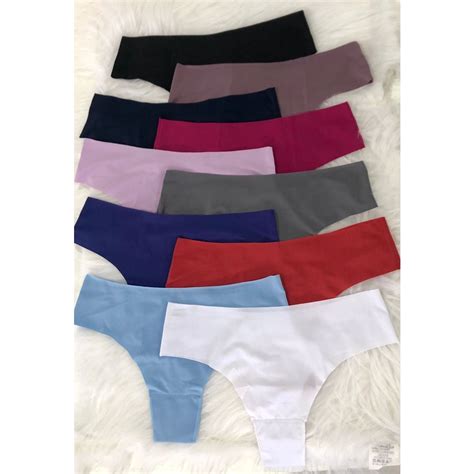 Kit Calcinhas Conforto Fio Dental Sem Costura Sexy Lingerie Feminina Corte A Laser Moda