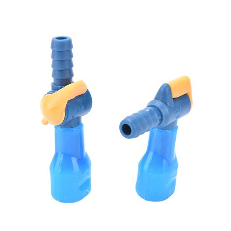 Blue Color 90 Degree Outdoor Water Bags Silicone Straight Hydration