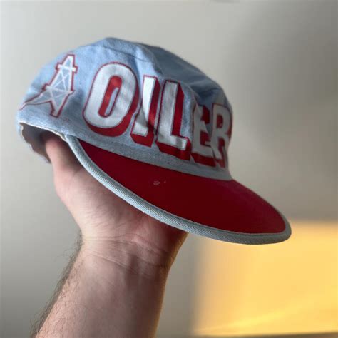 Vintage RARE 1980s Houston Oilers NFL Team Painters... - Depop