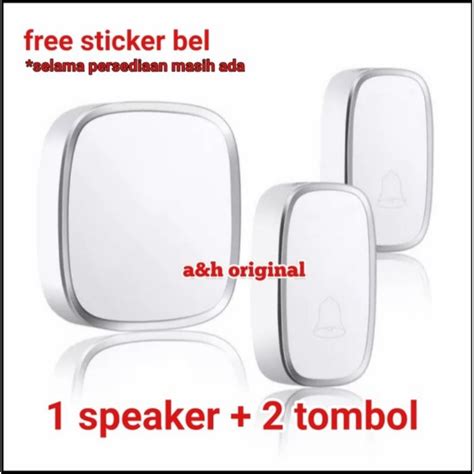 Jual Bel Rumah Wireless Waterproof Door Bell Pintu Tombol To