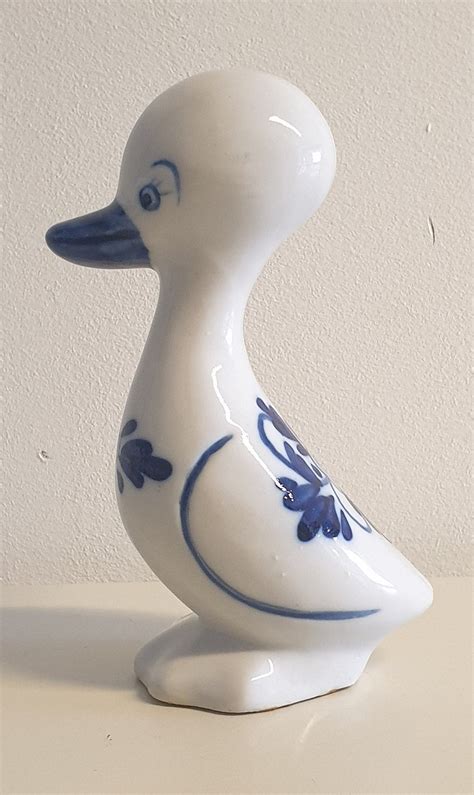 Delft Blue Duck Hand Painted Delft Blue Colour Etsy