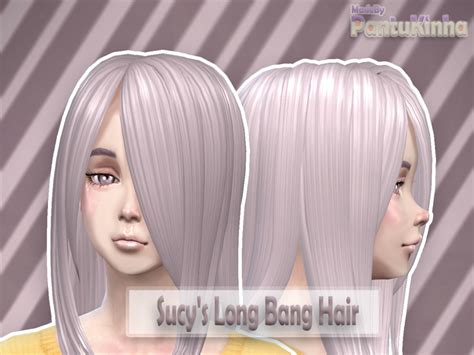 The Sims Resource Adult Sucys Long Bang Hairs By Pantukinha