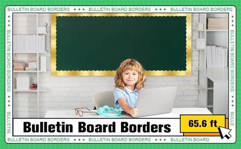 Amazon Ecally Ft Scalloped Bulletin Board Borders Classroom