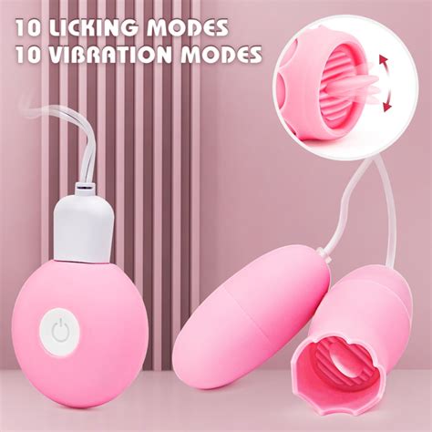 Thrusting Rabbit Vibrator For Women Stimulator Sex Toys With Tongue