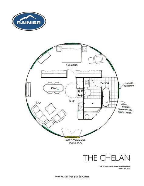 Yurt Floor Plans - Rainier Yurts Round House Plans, Tiny House Floor ...