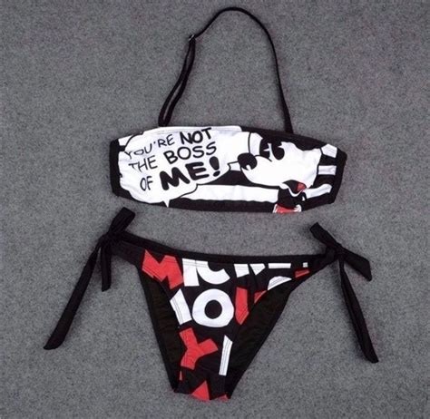 Mickey Mouse Bikini On Mercari Bikini Set Sexy Bikinis Bikini Set