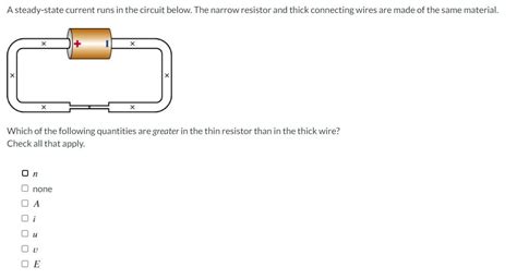 Solved A Steady State Current Runs In The Circuit Below