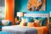 15 Teal & Orange Modern Bedroom Designs