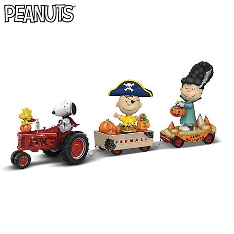 PEANUTS Farmall Hand-Painted Halloween Hayride Sculptures Featuring ...