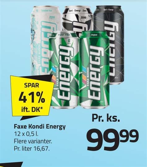 Faxe Kondi Energy Tilbud Hos Fleggaard